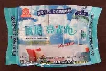 供应20片装玻璃亮光布 玻璃亮光湿巾 汽车湿巾