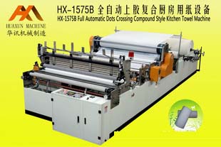 HX-1575B全自动交叉为复合厨房用纸设备