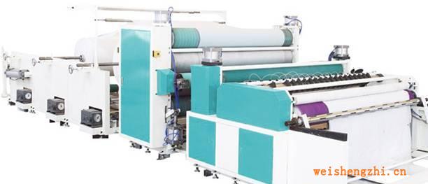 供應(yīng)各種型號(hào)臥式原紙上膠復(fù)合復(fù)卷分切機(jī)