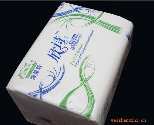 供应抽软包面巾纸/抽纸精装厂家直销可贴牌加工