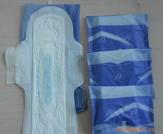 加工卫生巾---外贸畅销---320mm丝薄护翼卫生巾