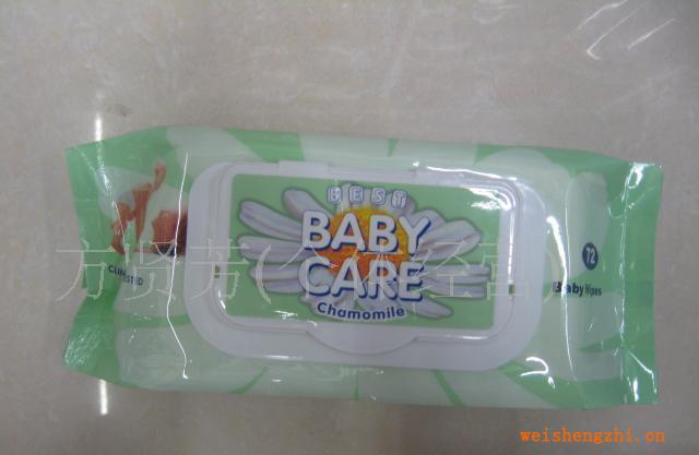厂家直销供应80片塑料盖婴儿柔湿巾