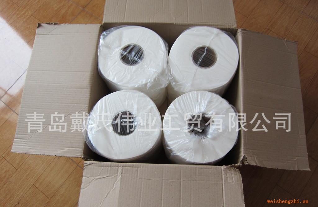厂家批发纯木浆700克双层酒店用珍宝盘纸，厕所用纸，大卷纸