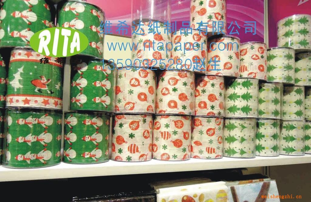 餐巾纸，印花精美卷筒纸，纸巾，印花餐巾纸，彩色餐巾纸