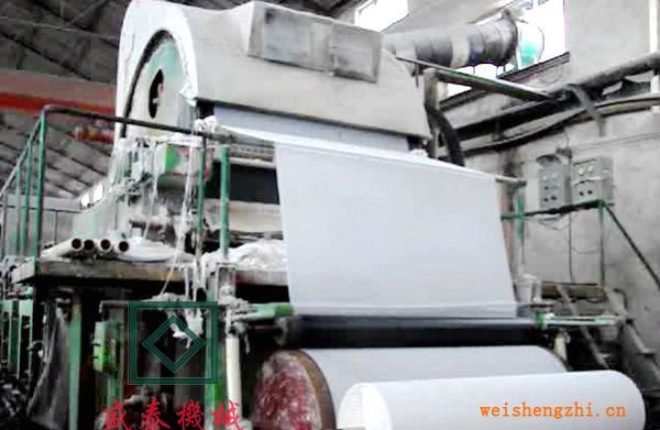 1092-2400型鞭炮纸造纸机.餐巾纸造纸机械.书写纸造纸设备