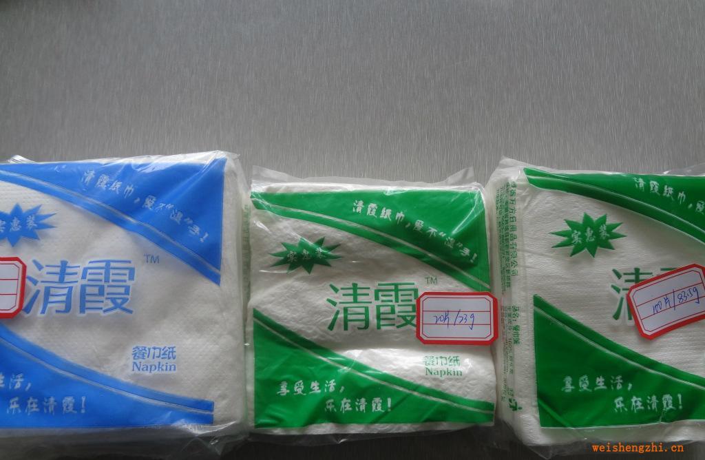 【清霞纸巾】华东区域卫生纸厂家直销餐巾纸方巾纸单层