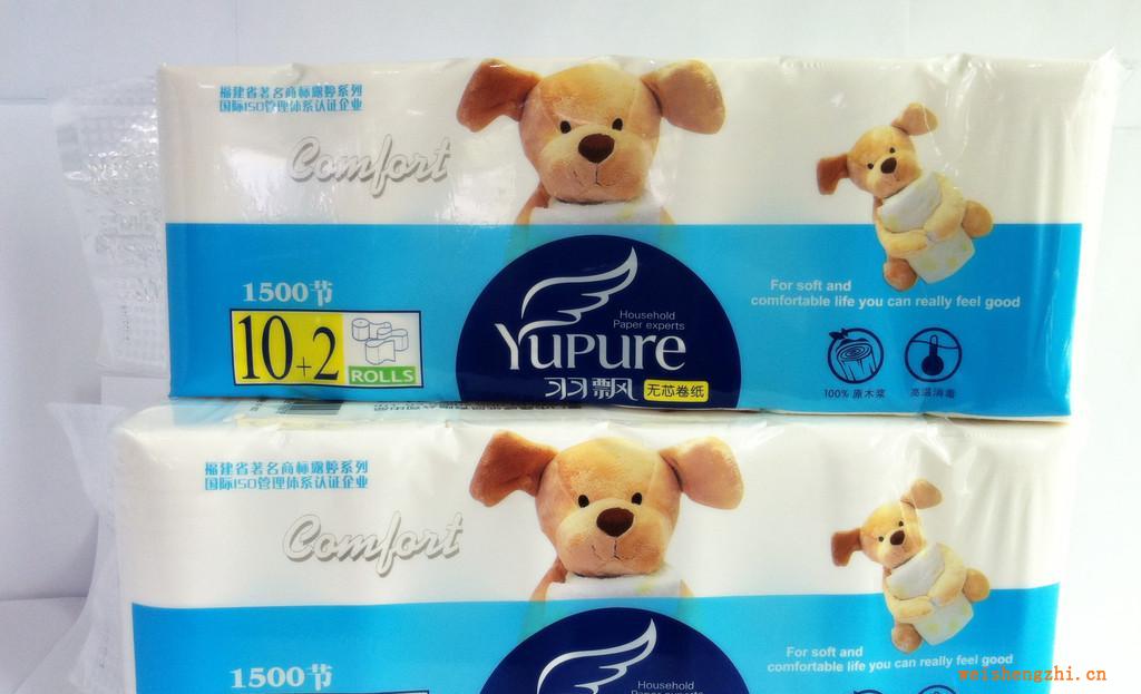 羽飄布布狗無芯卷紙1500節(jié)150mm*12粒裝（9027）