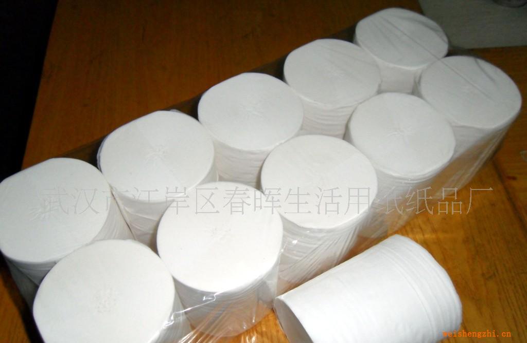 武汉厂家特价直销白包长卷实芯卫生纸低成本，低价