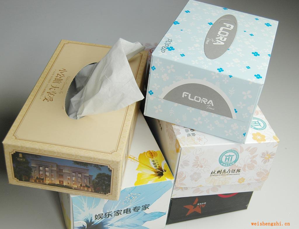 專業生產定做盒裝進口純木漿紙巾【免費設計打樣】廣告紙巾盒