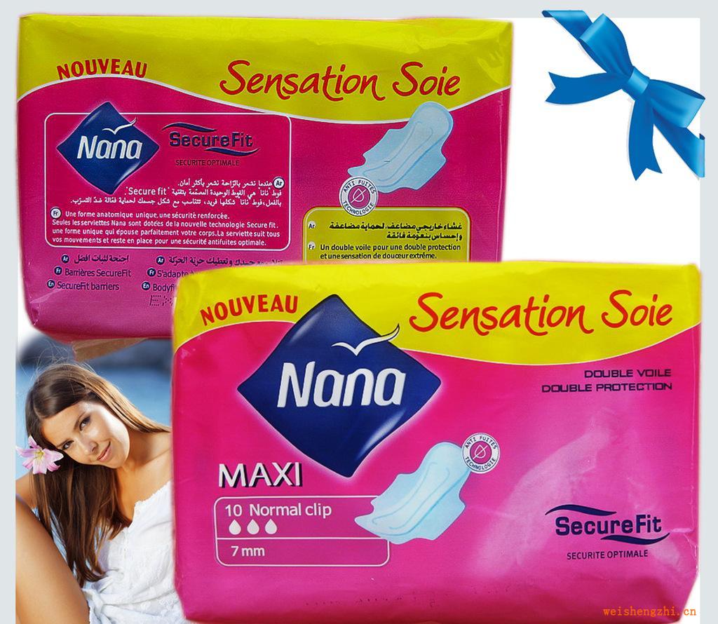厂家代加工OEM外贸卫生巾批发nana22片卫生护垫加厚卫生巾