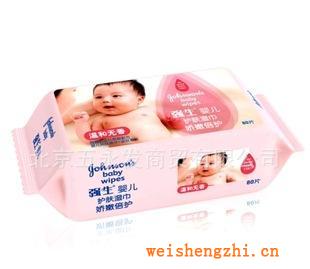 强生婴儿湿巾无香配方倍柔护肤柔湿巾80片包（0018