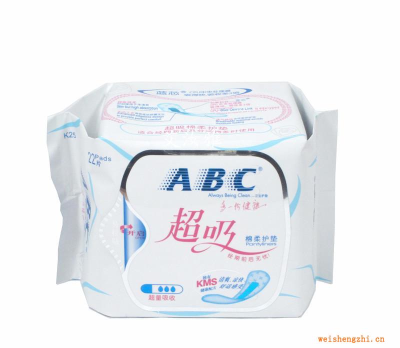 ABC超吸棉柔护垫22片（含KMS健康配方）