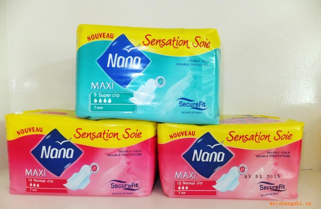 卫生巾工厂低价批发Nana加厚型卫生巾夜用外贸卫生巾出口非洲