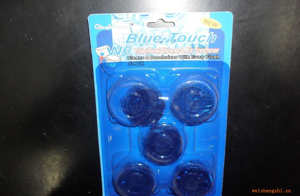 低價(jià)新款藍(lán)泡泡馬桶自動(dòng)清潔劑、馬桶潔廁劑1枚、2枚等包裝