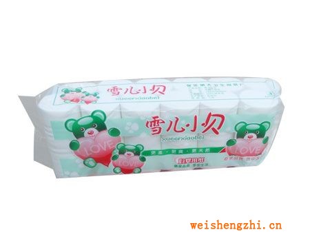 供应山东菏泽卫生纸厂家--雪儿小贝品牌卫生纸批发代理