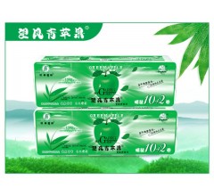 四川竹浆纸品牌厂家代理望风青苹果精装10+2卷
