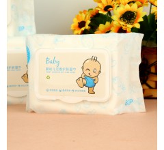 厂家批发舒拭80抽婴儿手口专用湿巾清洁儿童成人通用湿纸巾